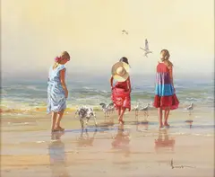 Untitled by Robert Hagan, oil on canvas painting, offered Apr 2025