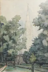 Untitled by Harold L. Olmsted, Watercolor, offered Apr 2025