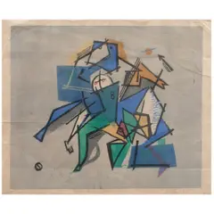 Untitled by Louis Schanker, lithograph, sold Dec 2025
