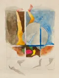 Seventeen by Maqbool Fida Husain, Pencil and watercolour on paper, sold Apr 2024