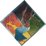 Ragamala Series (Sawan Raga) by Maqbool Fida Husain, Oil on board, sold Apr 2024