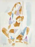 Mother by Shiavax Chavda, 1969, Oil on canvas, sold Apr 2024