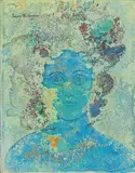 Untitled by Sakti Burman, 1976, Oil on canvas, sold Apr 2024