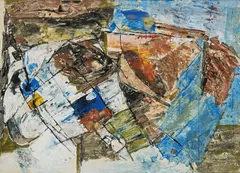Untitled by Ram Kumar, Acrylic on paper, sold Apr 2024