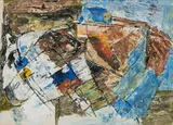 Untitled by Ram Kumar, Acrylic on paper, sold Apr 2024