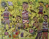 Untitled by Yashpal Baranda, Acrylic on canvas, sold May 2024