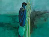 Untitled by B. Prabha, Oil on canvas, sold May 2024