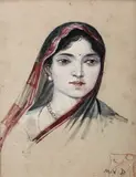 Untitled by Mahadev Viswanath Dhurandhar, Watercolour on paper, sold May 2024