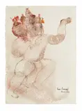 Untitled by Sakti Burman, 2010, Pencil, ink and watercolour on paper, sold Jun 2024
