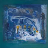 Untitled by Rekha Rao, Oil on canvas, sold Jun 2024