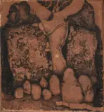 Untitled by Vrindavan Solanki, Ink on paper, sold Jun 2024