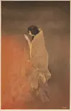Sati by Nandalal Bose, Aquatint on paper heightened with gold, sold Jun 2024