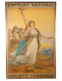 Emprunt National, Societe Generale by Lucien Métivet, 1920, Color lithograph, sold Nov 2024