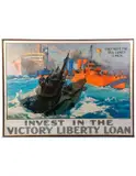 They Kept the Sea Lanes Open, Invest in the Victory Liberty Loan by L. A. Shafer, 1917, Color lithograph, sold Nov 2024