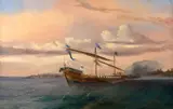 Galère royale en mer by Antonio de Brugada, Huile sur toile (Toile d'origine), sold Sep 2026