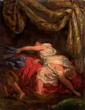 Joseph et la femme de Putiphar by Auguste Couder, Huile sur panneau, sold Sep 2026