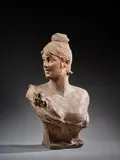 Portrait en buste d’élégante by Georges Van der Straeten, Terre cuite, sold Sep 2026