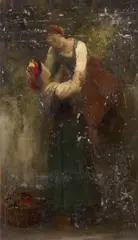 Etude pour les ‘Petites maraudeuses’ by William-Adolphe Bouguereau, Huile sur papier marouflé sur carton, sold Sep 2026