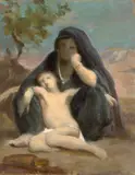 Etude pour 'Agar et Ismaël' by William-Adolphe Bouguereau, Huile sur papier marouflé sur carton, sold Sep 2026