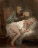 Le Calendrier des Vieillards by Nicolas François Octave Tassaert, Huile sur toile (Toile d'origine), sold Sep 2026