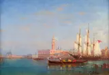 Le bassin de Saint-Marc en été, Venise by Charles Calderon, Huile sur toile (Toile d'origine), sold Sep 2026