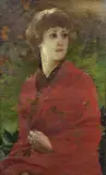 Portrait de femme au kimono rouge by Paul-Albert Besnard, Huile sur toile (Toile d'origine), sold Sep 2026