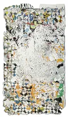 Deconstruct Series #09 by Vhils, 2018, Affiches publicitaires collectées dans la rue, découpées à la main et au laser, sold Apr 2026