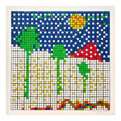 Rubik Boys Don’t Cry by Invader, 2009, Sérigraphie en couleurs, sold Apr 2026