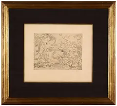 La blague de l’éléphant by James Ensor, 1888, Eau-forte sur papier imitation Japon, sold May 2026