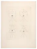 Codex d'un visage, Rayonnements, normes, principes, début de la métamorphose by Victor Brauner, 1962, Issue du portfolio "Codex d'un visage", sold May 2026