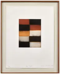Red Fold by Sean Scully, 2006, Aquatinte en couleurs sur Somerset, sold May 2026