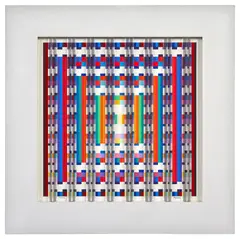 Image Aquatic by Yaacov Agam, 1990, Sérigraphie en couleurs avec des prismes transparents, sold May 2026