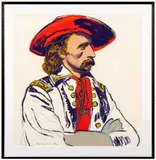 General Custer from Cowboys and Indians by Andy Warhol, 1986, Sérigraphie en couleurs sur Lenox Museum Board, sold May 2026