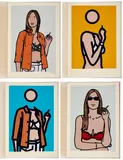 Twenty Six Portraits by Julian Opie, 2006, Le set complet de 26 estampes en couleurs comprenant 16 lithographies, 5 tirages lambda et 5 sérigraphies, sold May 2026