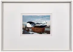Kassel by Gerhard Richter, 1992, Impression offset, vernie et repeinte par l'artiste à la laque noire et blanche montée sur carton, sold May 2026