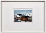 Kassel by Gerhard Richter, 1992, Impression offset, vernie et repeinte par l'artiste à la laque noire et blanche montée sur carton, sold May 2026