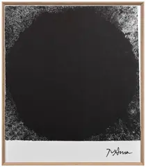 Out-of-round X by Richard Serra, 1999/2008, Sérigraphie en noir, impression Novaton (duo-ton avec peinture) sur papier Tintoretto Gesso épais, sold May 2026