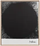 Out-of-round X by Richard Serra, 1999/2008, Sérigraphie en noir, impression Novaton (duo-ton avec peinture) sur papier Tintoretto Gesso épais, sold May 2026