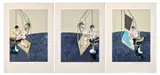 Trois études de dos d'homme by Francis Bacon, 1987, Trois lithographies en couleurs sur Vélin d'Arches, sold May 2026