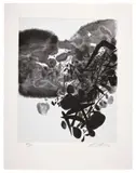 Sans Titre by Chu Teh-chun, 2007, Héliogravure en noir et blanc sur Chine appliquée sur Moulin du Gué, sold May 2026