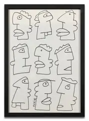 Sans titre (Hôtel Kuntz, Paris) by Thierry Noir, 2015, Marqueur sur papier, sold Jun 2026