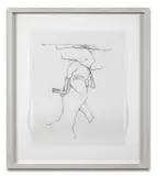 Stride by Chloe Piene, 2012, Charbon sur papier calque, sold Jun 2026