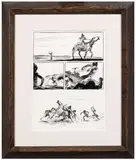Péplum by Blutch, Encre de Chine sur papier pour la planche 37 de cet album publié en 1997 aux éditions Cornélius. Signé. Encadré. 35 x 26, sold Jun 2026