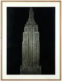 New York-sur-Loire by Nicolas de Crécy, Encre de Chine, aquarelle et gouache pour une illustration destinée à ce recueil publié en 2013 aux éditions Casterman. , sold Jun 2026