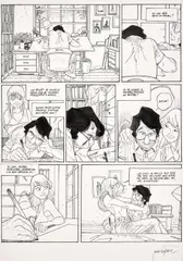 Les Beaux étés by Jordi Lafebre, Encre de Chine sur papier pour la planche 52 de cet album publié en 2015 aux éditions Dargaud. Signé dans la marge. Scén, sold Jun 2026