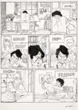 Les Beaux étés by Jordi Lafebre, Encre de Chine sur papier pour la planche 52 de cet album publié en 2015 aux éditions Dargaud. Signé dans la marge. Scén, sold Jun 2026