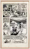 Fat Freddy’s Cat by Gilbert Shelton, Encre de Chine et gouache sur papier pour une planche de, sold Jun 2026