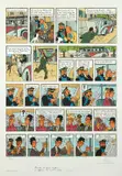L’Affaire Tournesol by Hergé, Sérigraphie réalisée en 1981 pour le WWF Belgium reprenant la planche 45 de cet album. Tirage limité à 200 exemplaires. , sold Jun 2026
