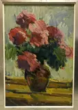 Still life o by Leon Abramowicz, oil on canvas, offered Oct 2020