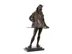 Spadaccino by Achille Alberti, bronze, offered Mar 2024